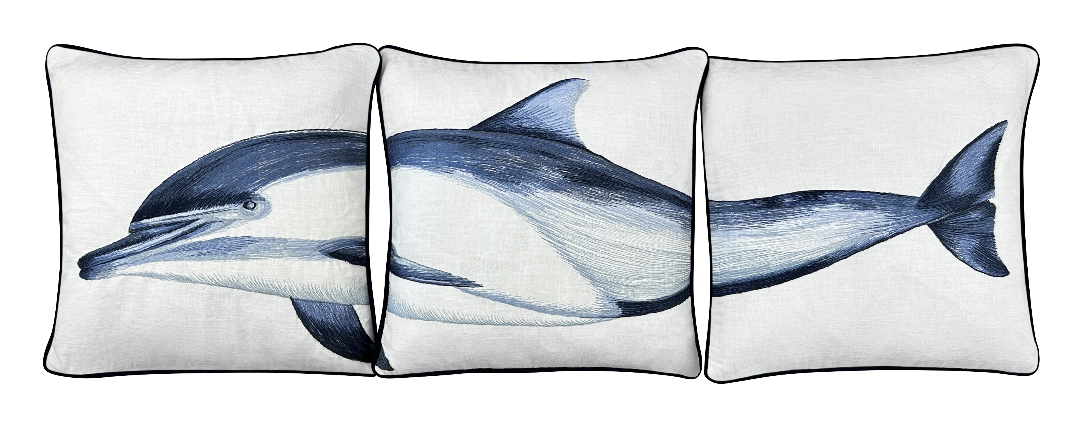 Blue Winged Olive Embroidered Pillow Cover, Tide Hill