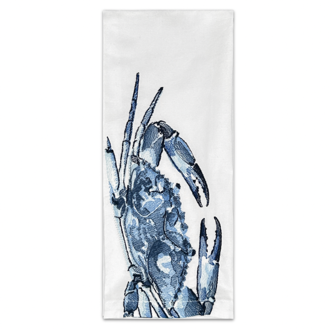 Blue Crab Tea Towel