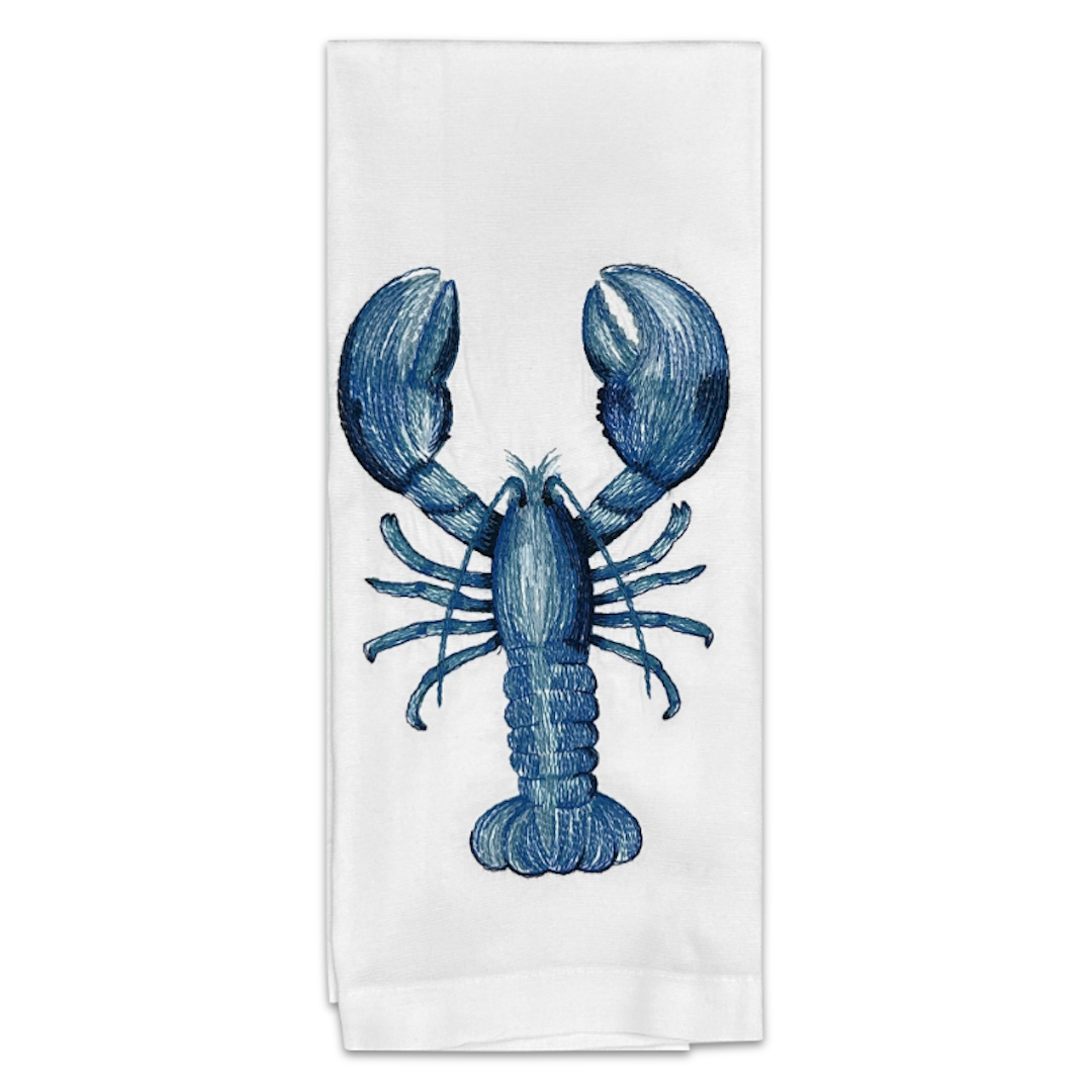 Blue Lobster Tea Towel