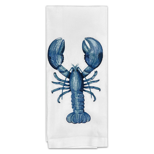 Blue Lobster Tea Towel