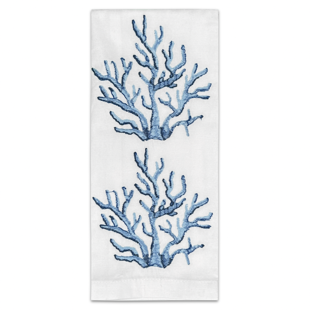 Coral Tea Towel